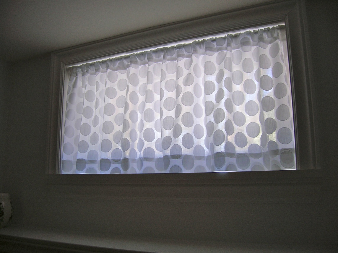 Non Telescoping Curtain Rod Window for Basement Win