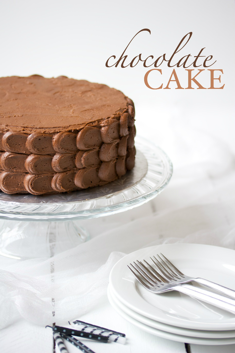 chocolate cake with chocolate buttercream frosting | movita beaucoup