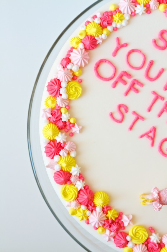 sorry you fell off the stage cake | movita beaucoup