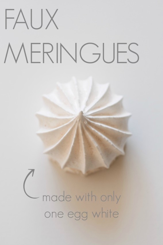 faux meringues | movita beaucoup | made with only one egg white!